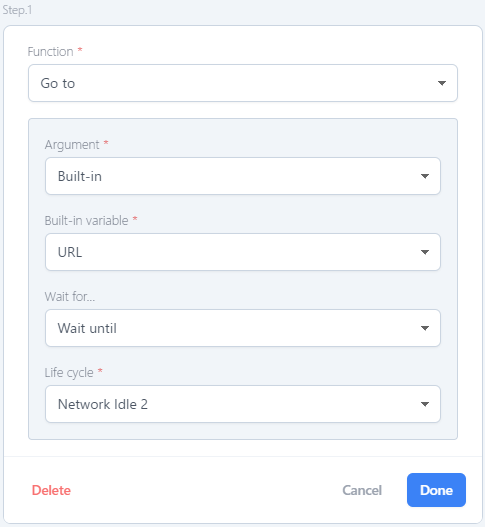 ユースケース２ステップ１