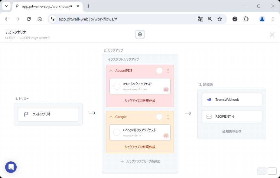 通知シナリオサンプル